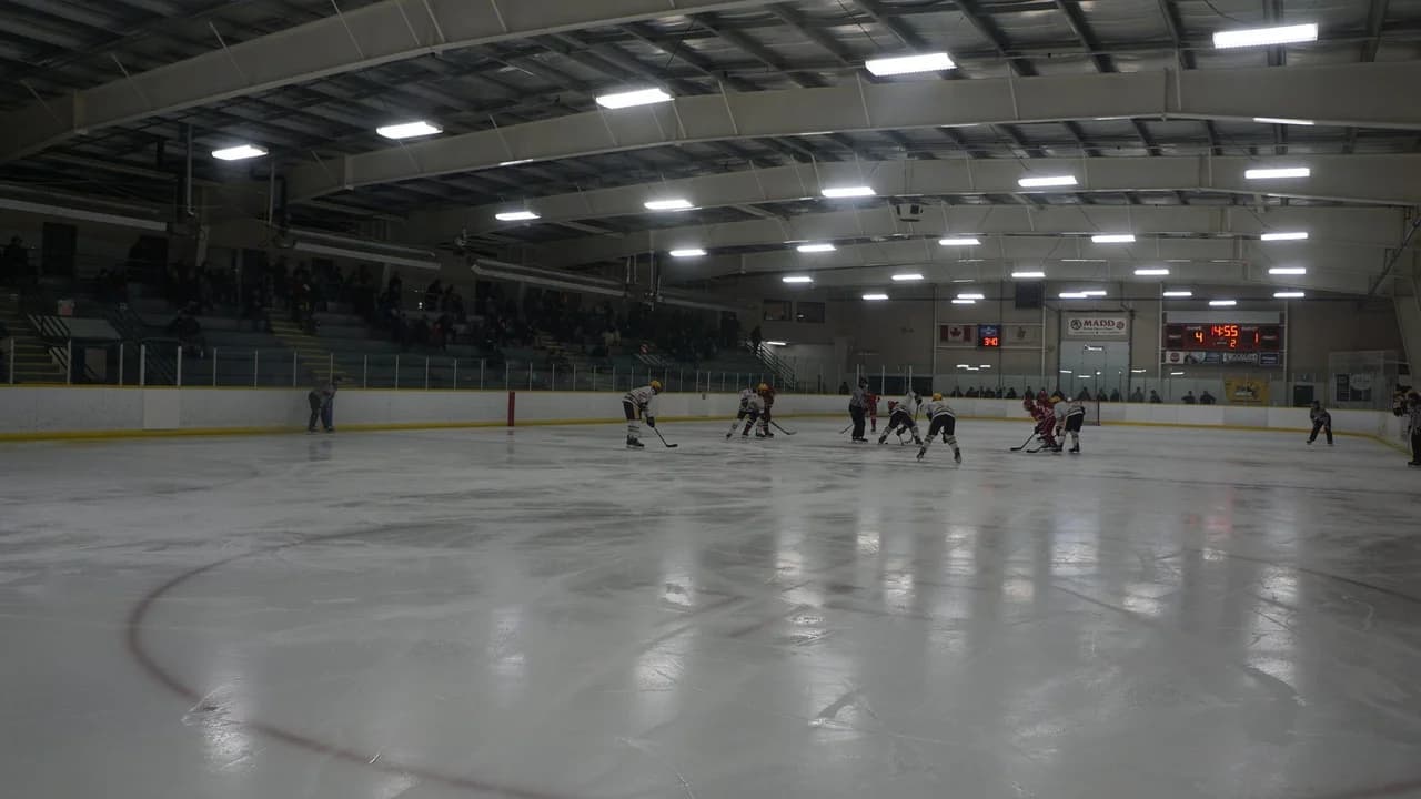 Interior of the Uxbridge Arena & Recreation Centre, where the forum was held; no identifiable people. File photo.